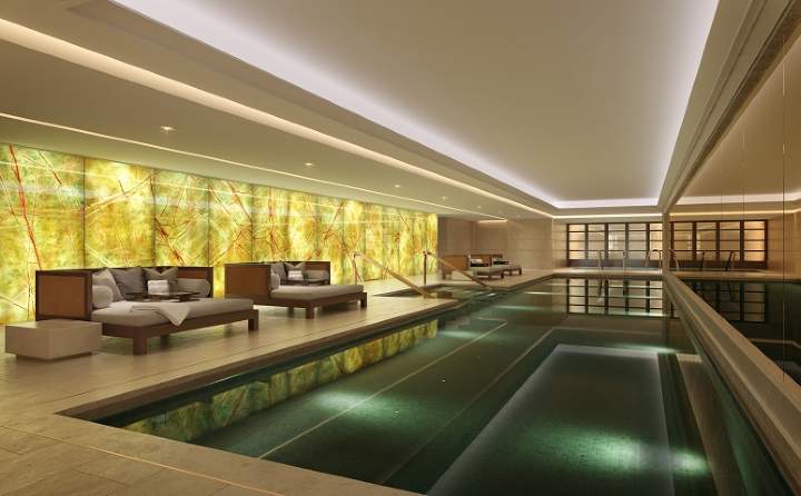 Spa & wellness level. CGI