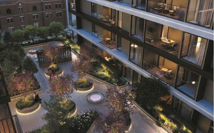 beautifully landscaped gardens