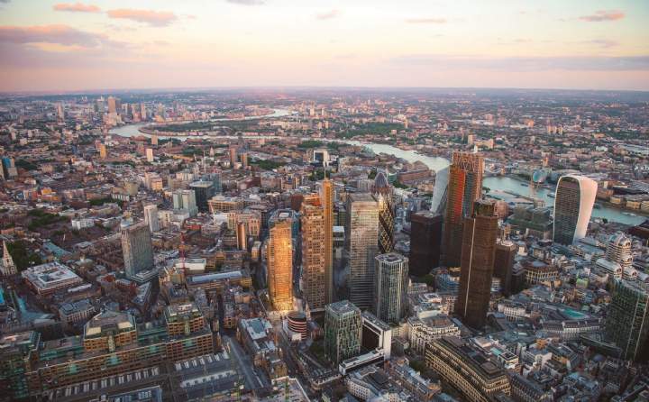 Aerial overview of One Bishopsgate Plaza Aerial overview of One Bishopsgate Plaza