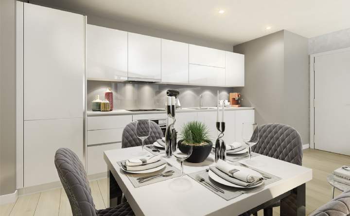 Kitchen and dining room at City North