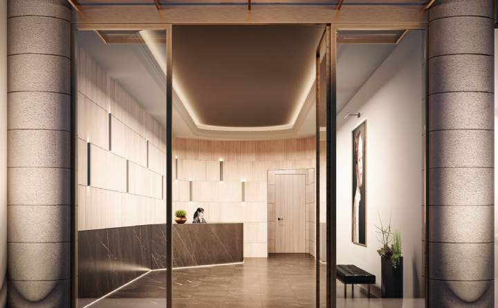 The discrete entrance takes you from the hustle and bustle The discrete entrance takes you from the hustle and bustle