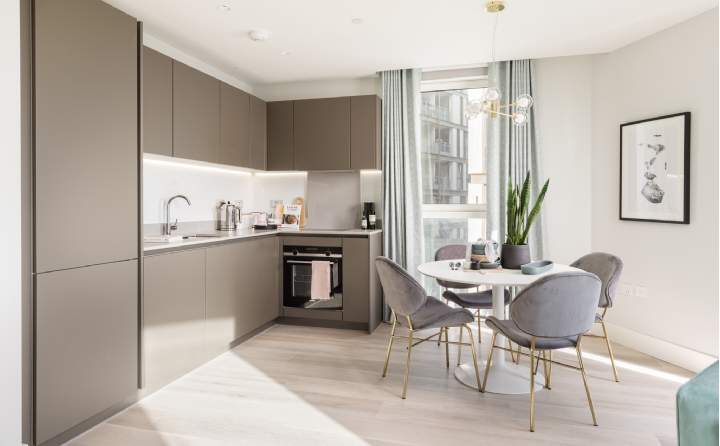 Open kitchen in show apartment Open kitchen in show apartment