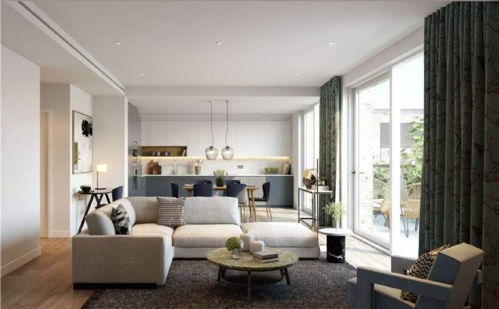 Living room at Carrick Yard