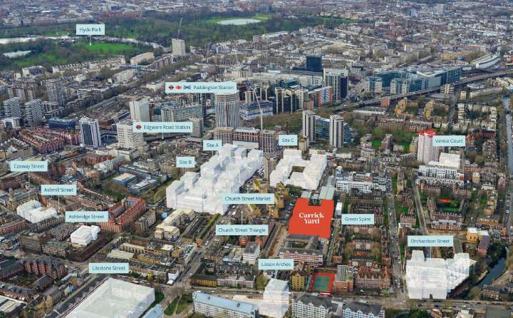 Aerial of Carrick Yard