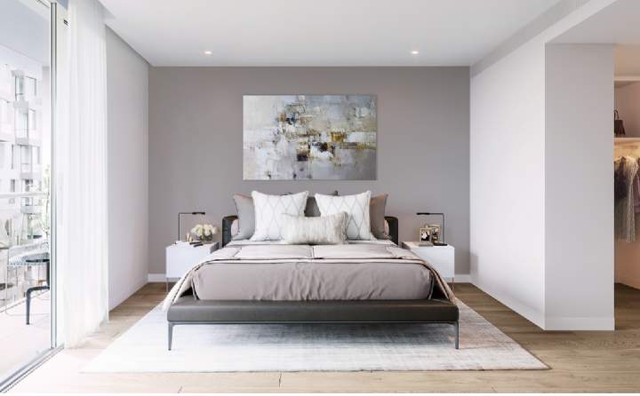 Bedroom in Roof Gardens