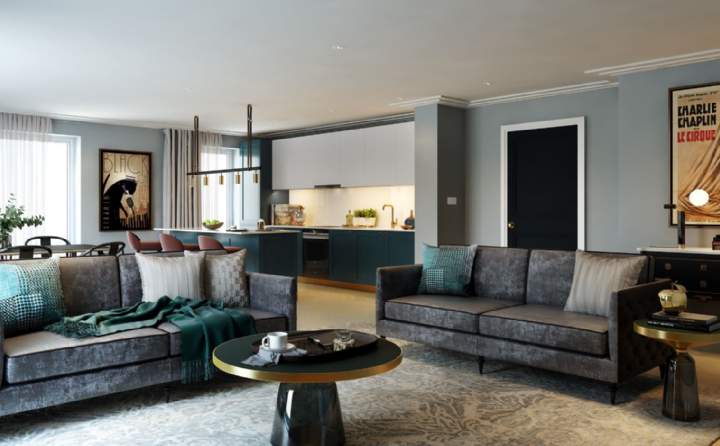 Premier living room with light option