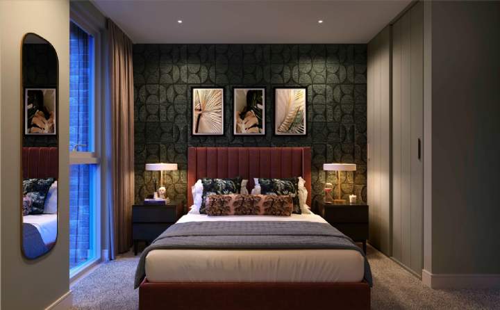 Bedrooms come complete with floor-to-ceiling